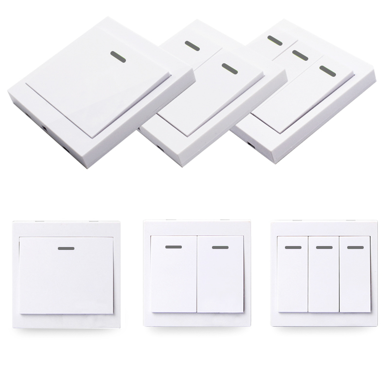 Home Cinema Wall Lights - スマートホーム壁パネルリモート送信機1/2/3ボタン付箋rf txルームリビングルームベッドルームワイヤレスリモート433mhzの433.92mhz