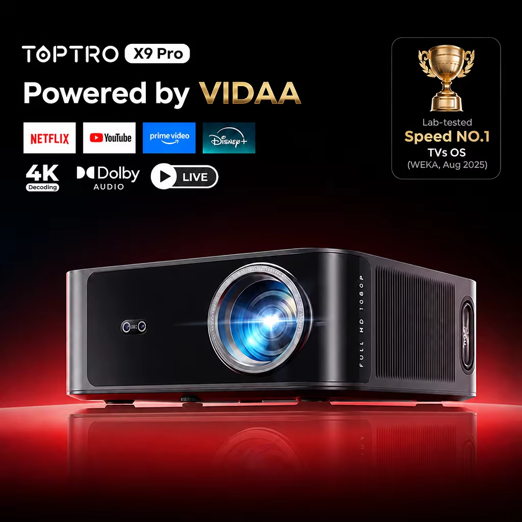 Toptro X9Pro プロジェクター 真の920ANSI - Netflix Home Cinema のレビューと価格