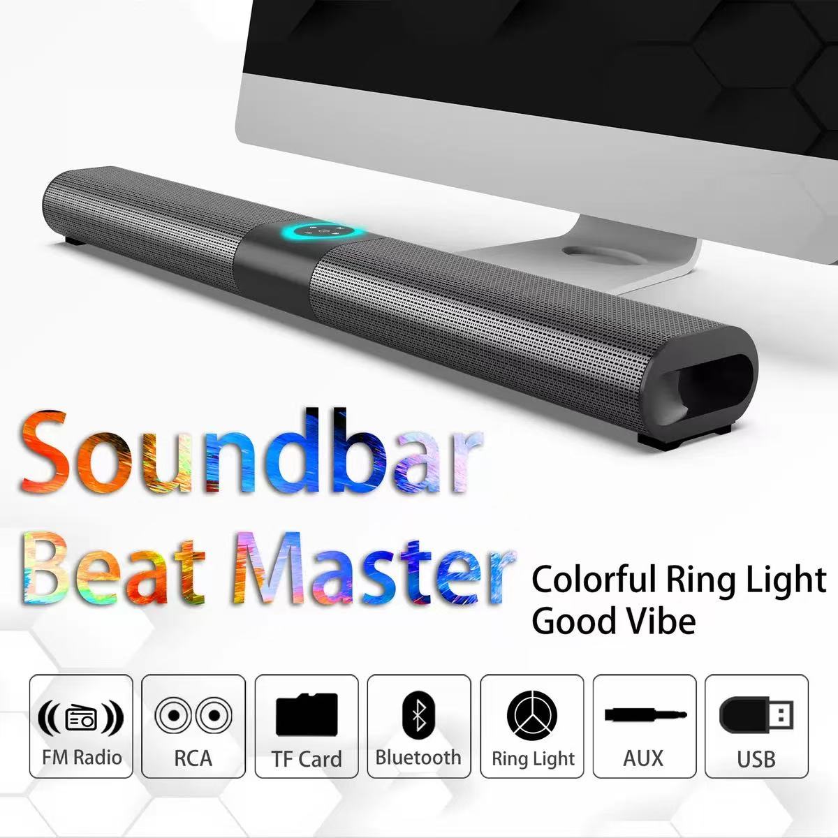 BS-20 サウンドバーワイヤレスカード Bluetooth - Home Cinema Wall Lights のレビューと価格
