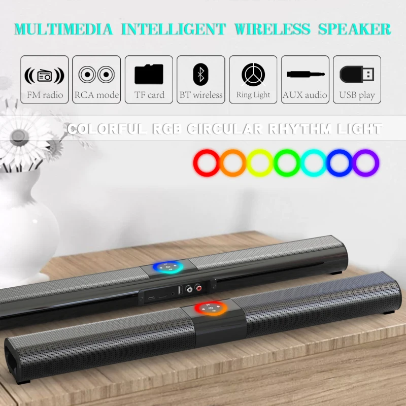 BS-20 サウンドバーワイヤレスカード Bluetooth - Home Cinema Wall Lights のレビューと価格