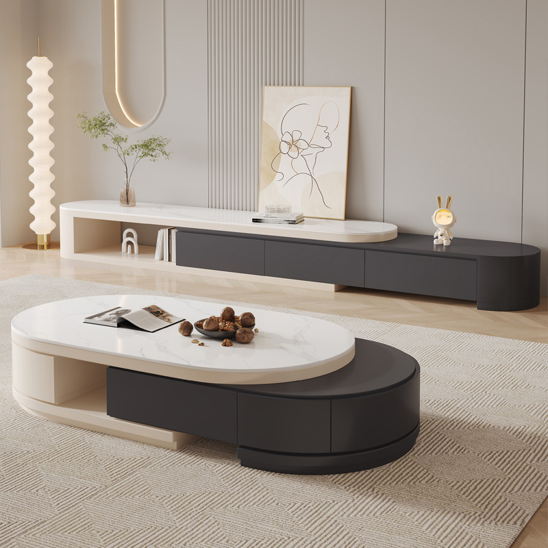 北欧風高級テレビ台　おしゃれで流行のリビングルーム用　伸縮式 - Home Cinema Furniture のレビューと価格