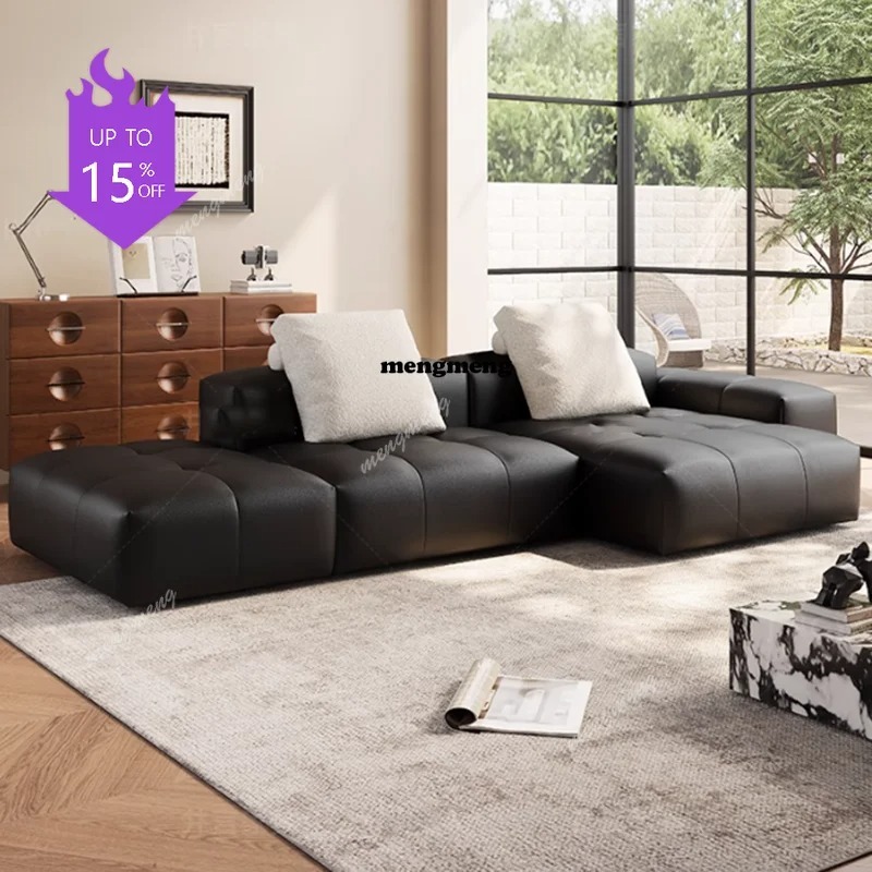 北欧革圧縮ソファミニマリスト高級リラックスアームチェアシネマ - Home Cinema Furniture のレビューと価格