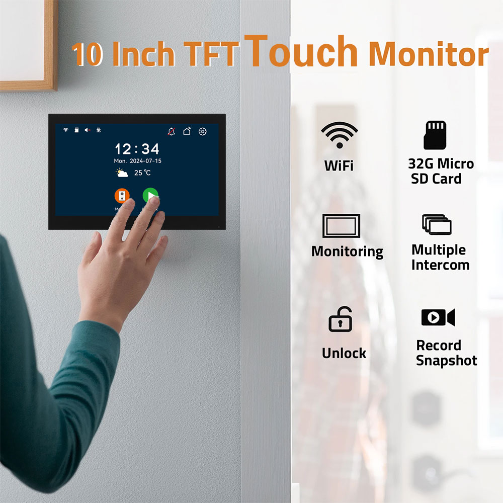 Tuya 1080P 5G Wifi 7/10インチ 2台タ - Home Cinema Wall Panels のレビューと価格