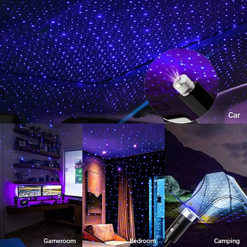 ミニカー LED スターナイトライトプロジェクター USB  - Home Cinema Projector のレビューと価格