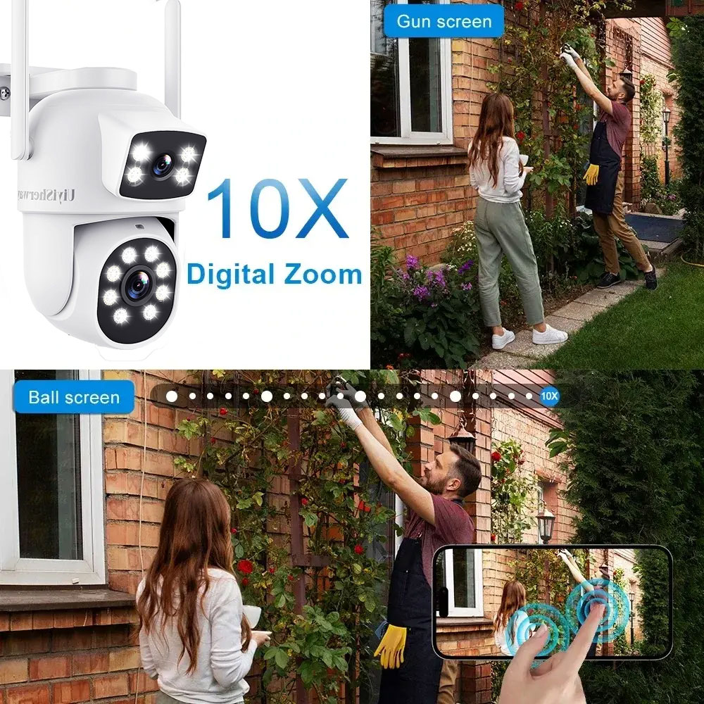 Uiyisherway-屋外PTZセキュリティカメラ,デュア - Home Cinema Outdoor のレビューと価格