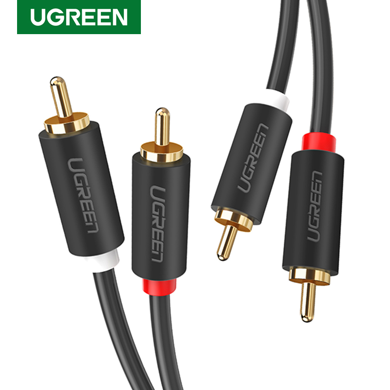 Ugreen-オーディオケーブルオス-オス,金メッキ,2m, - Home Cinema Furniture のレビューと価格