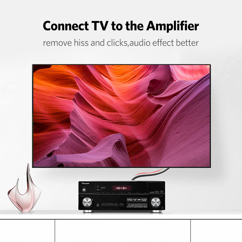Ugreen-オーディオケーブルオス-オス,金メッキ,2m, - Home Cinema Furniture のレビューと価格