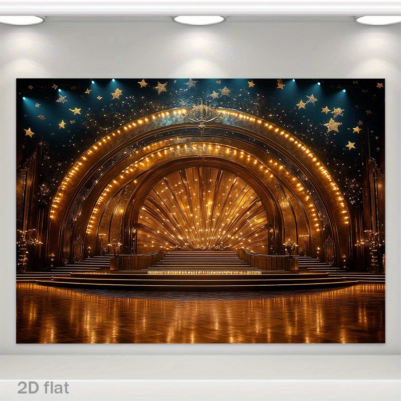 豪華なゴールデンシアターステージアーチライトスタースポットラ - Home Cinema Wall Lights のレビューと価格