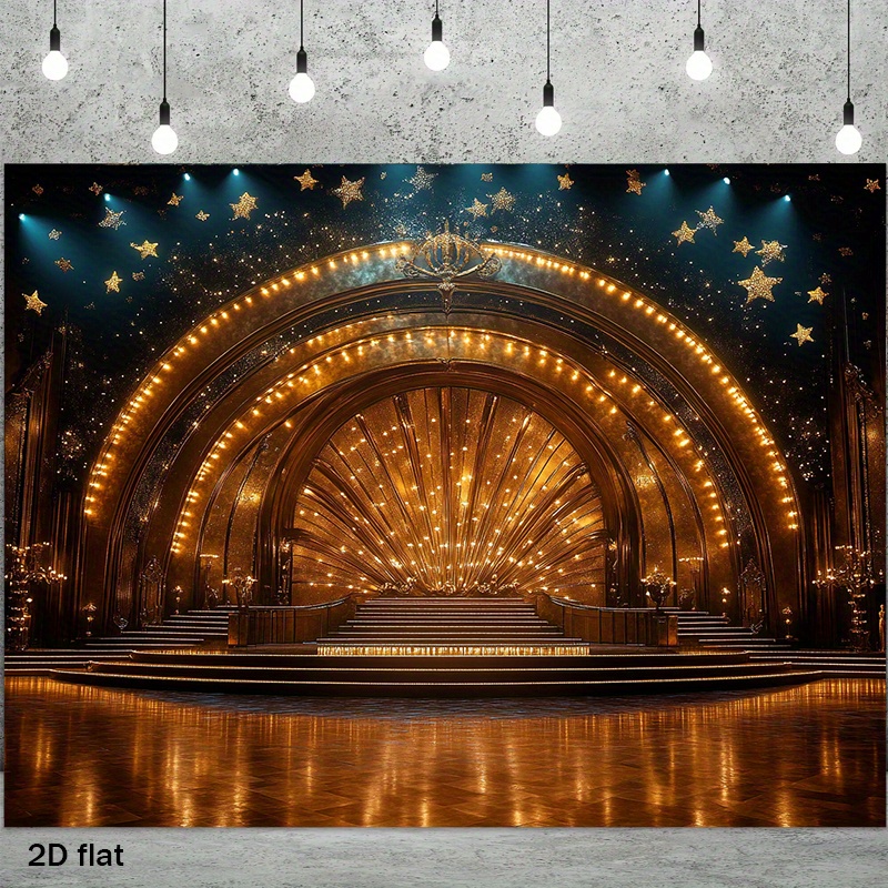 豪華なゴールデンシアターステージアーチライトスタースポットラ - Home Cinema Wall Lights のレビューと価格