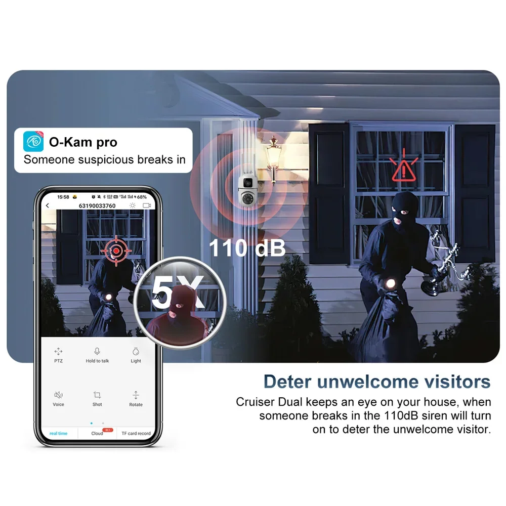 8MP HD Wifi 監視 PTZ カメラ屋外 4K デュ - Home Cinema Outdoor のレビューと価格