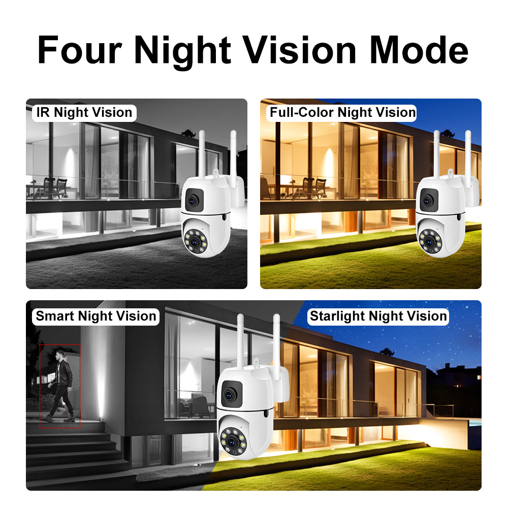 8MP HD Wifi 監視 PTZ カメラ屋外 4K デュ - Home Cinema Outdoor のレビューと価格