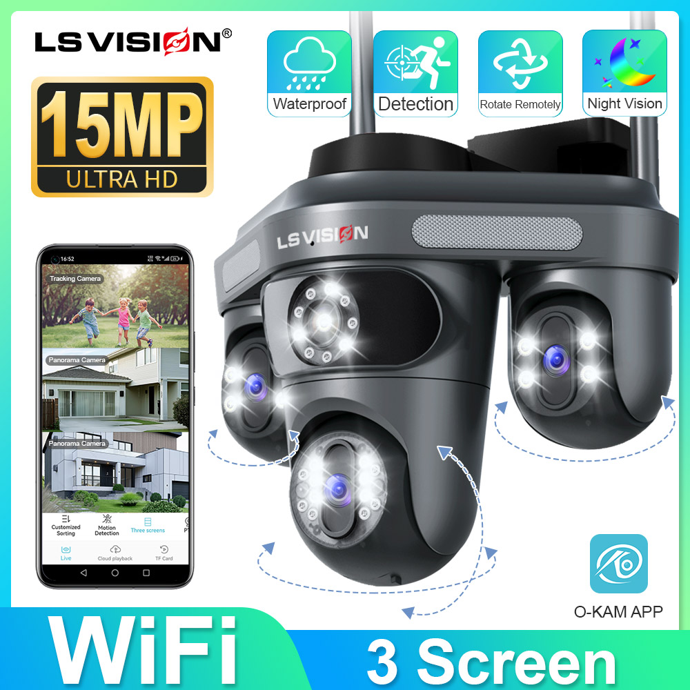 LS VISION トリプルスクリーンカメラ WiFi 6K - Home Cinema Wall Panels のレビューと価格