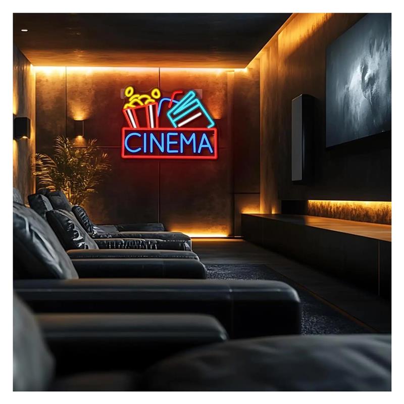 シネマネオンサイン USB 電源調光可能なネオンライト家庭用 - Home Cinema Wall Lights のレビューと価格