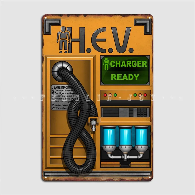ハーフライフ HEV 充電器 メタルサイン クラブ ホーム  - Home Cinema Decor のレビューと価格