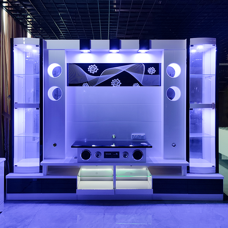 リビングルーム家具 シンプル木製ウォールユニット テレビ収納 - Home Cinema Furniture のレビューと価格