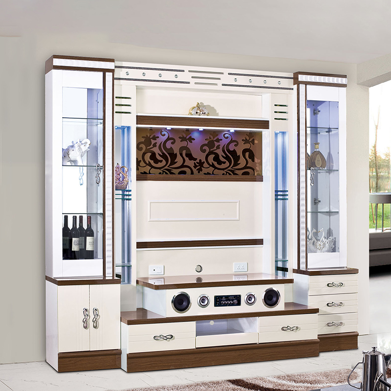 リビングルーム家具 シンプル木製ウォールユニット テレビ収納 - Home Cinema Furniture のレビューと価格