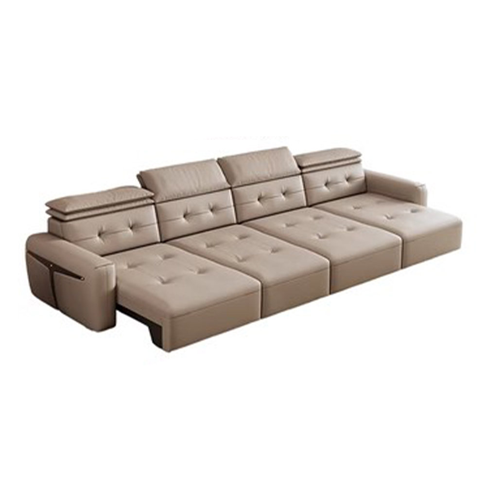MINGDIBAO 本革電動コンバーチブルソファベッド、調節 - Home Cinema Furniture のレビューと価格